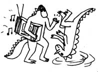 dinosaurs breakdancing