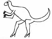 dinosaur in high heels