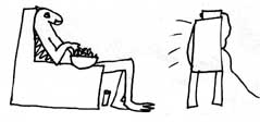dinosaur watching tv